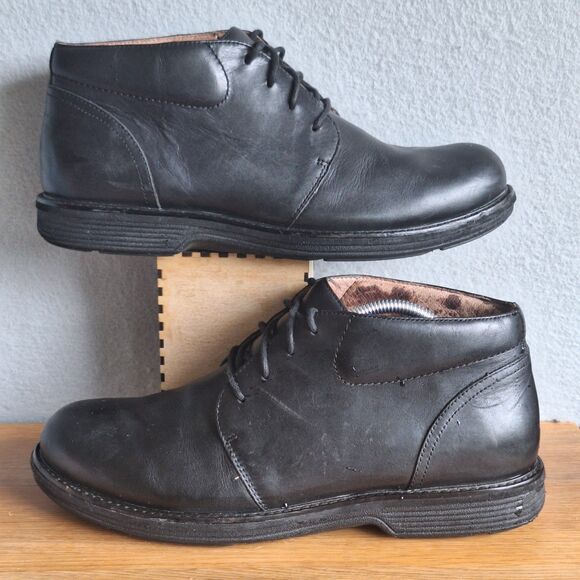 Dansko Mens 45 Jake Chukka Boots Shoes Black Calf Leather Lace Up 11.5 12 main image 7